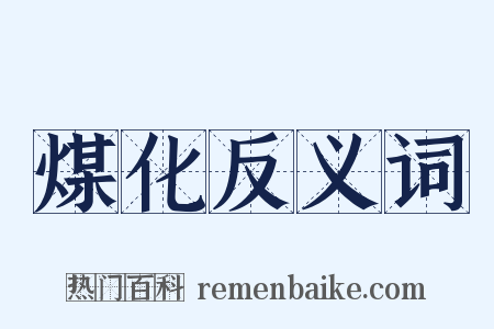 煤化反义词是什么意思的图片